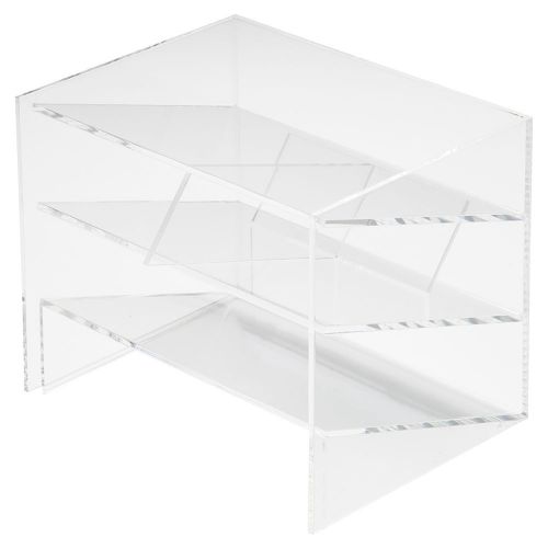 MUJI :Acrylic desk rack 3-shelf :LARGE (About 17.5(W)x13(D)x14.3(H)cm)