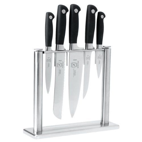Mercer Culinary M20000 Genesis 6-Piece Forged Knife Block Set, Steel/Black