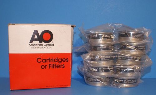 Aearo AO Safety  R51A Chemical Cartridges for  Organic Vapors, NIB Box of 10