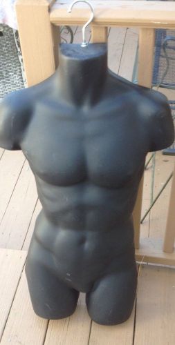 Mens Full Torso Mannequin. Hollow Hanging Body Firm.