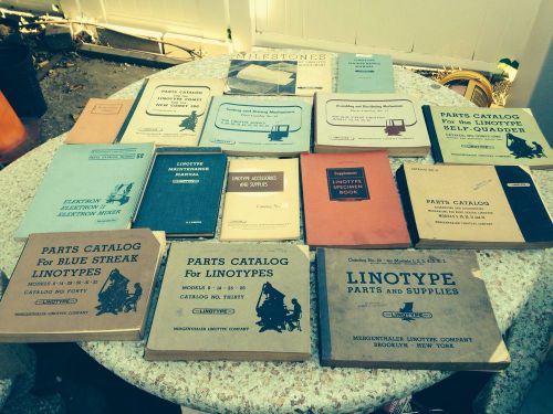 Vintage Mergenthaler Linotype Catalog Book Lot