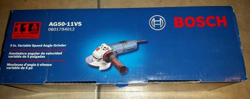 Bosch AG50-11VS 11 Amp 5&#034; Variable Speed Angle Grinder New Electric