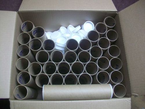Lot of 43 Heavy Duty 7&#034; x 1.5&#034; Diameter Tubes with end caps