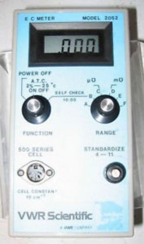 VWR Scientific E C Meter Model #2052