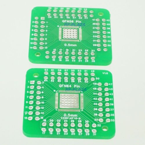 10pcs SMD MLP QFN56 QFN64 0.5mm to DIP56 DIP64 2.54mm IC PCB Adapter Converter