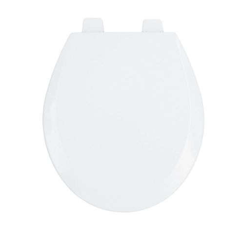 Bemis 550pro000 molded wood open front with cover round toilet seat pro hinges w for sale