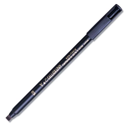 Yasutomo Calligraphy Marker, 5.0mm, Black (Yasutomo NSC6005A) - 1 Each