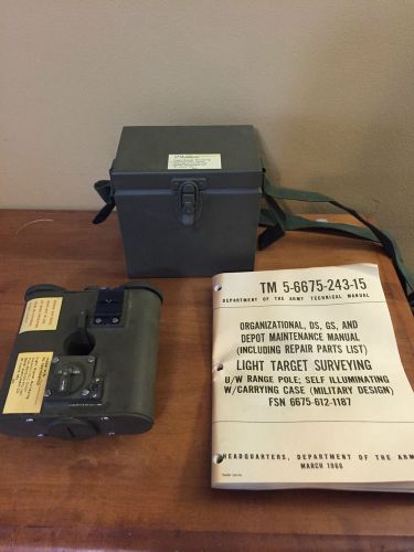 MILITARY TARGET SIGNAL LIGHT SURVEYING 1966 US ARMY