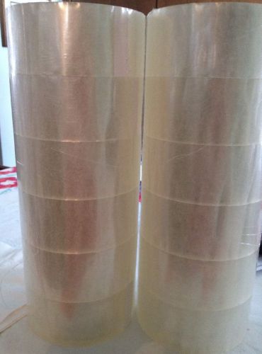 12 Rolls of 2&#034; X 110 Yds Clear S-119  ULINE Industrial Shipping Pack Tape 1.8 ML