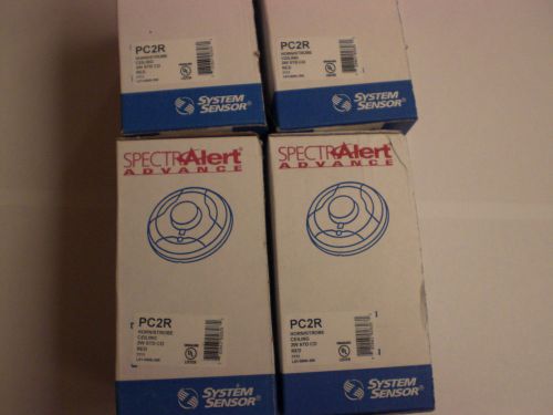 Lot of 4 NEW IN BOX SPECTRALERT PC2R HORN STROBE CEILING 2013 Red