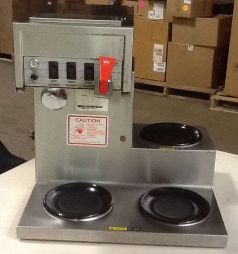 BLOOMFIELD 3 BURNER COFFEE BREWER WITH HOT WATER FAUCET MODEL NO. 8572