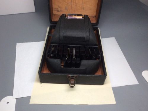 Antique Stenotype vintage short hand stenograph machine W/case
