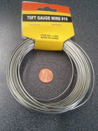Galvanized metal wire gauge 18, 70 feet roll for sale