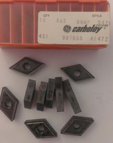 Carboloy DNMP 542E 883 Lathe Carbide Inserts 10 Pcs Metal Cutting Tools New