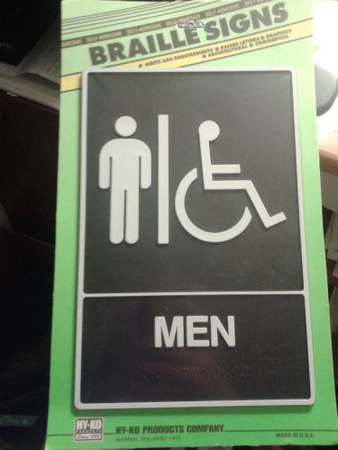 BRAILLE SIGN For Men And/Or Handicap Men