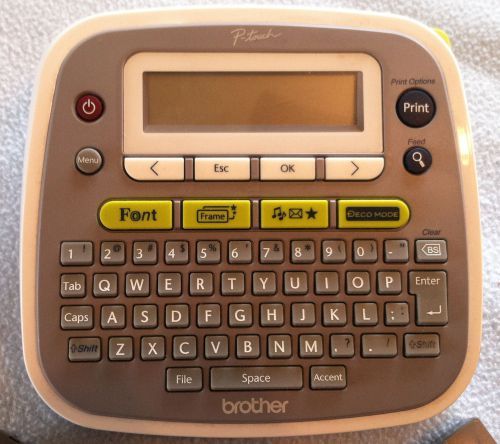 Brother P-touch Home and Office Labeler (PT-D200)+ Yellow Cartridge 12mm Bundle