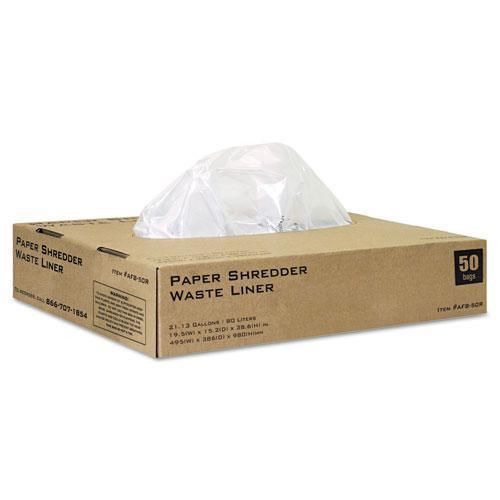 NEW BOXIS AFB-50R Shredder Bags for Boxis R700/S700, 22 Gal, 50/Box