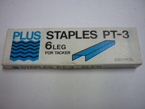 Plus Staples PT-3 pack 1000 pcs 6 leg for tacker