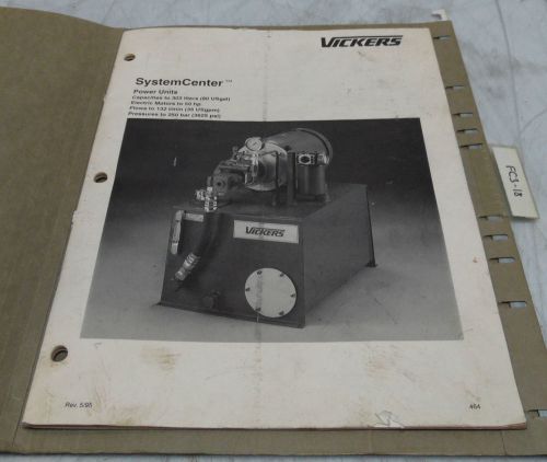 Vickers SystemCenter Power Unit Complete Manual, Rev. 5/95