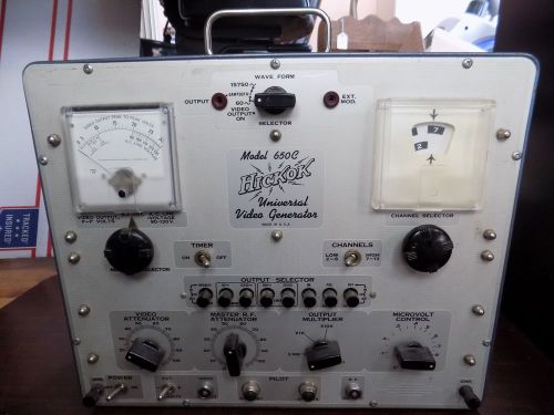 Vintage hickok video generator model 650c - tv test equipment, signal generator for sale