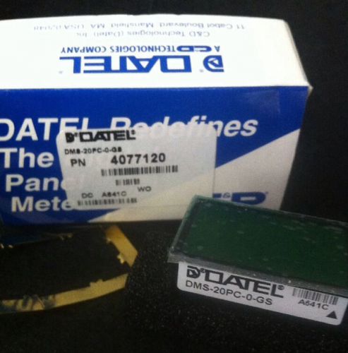 Datel DMS-20PC-0-GS 3.5 Digit Green LED Digital Panel Meter - New In Box
