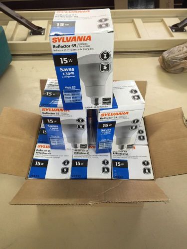 9 SYLVANIA COMPACT FLUORESCENT BULBS REFLECTOR 65 15 W 29352 NEW