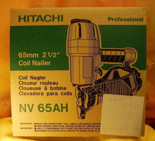 Hitachi nv65ah 1-1/2&#034; to 2-1/2&#034; 16 deg. coil siding nailer brand new for sale