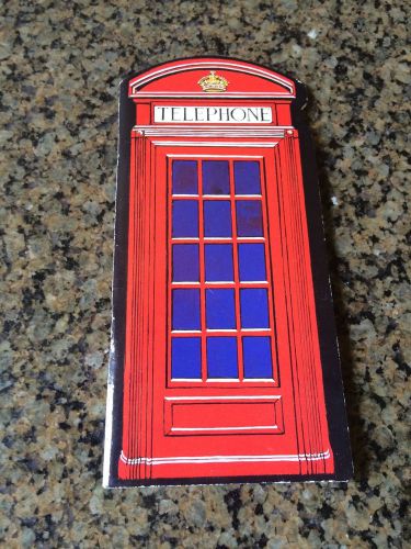 Notebook shaped English Telephone notebook made in England new