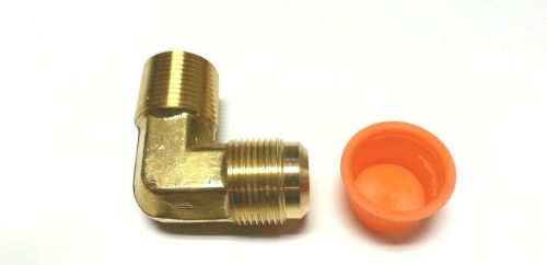 Brass 3/4&#034; sae male flare x 3/4&#034; mpt 90 degree elbow natural gas / propane for sale
