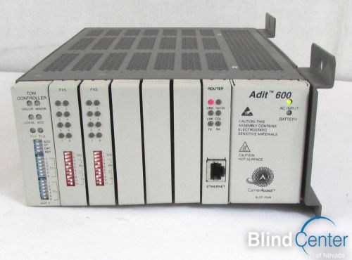 Carrier Access ADIT 600 w/ 2x FXS Cards &amp; TDM Controller - FREE SHIPPING