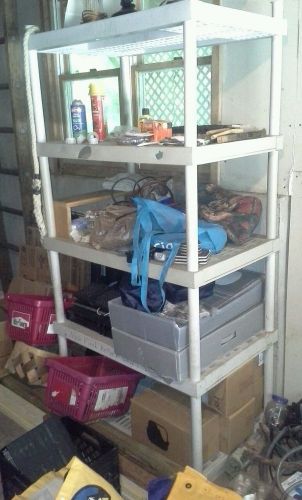 Moving and must sell all in home!!!!Heavy duty 4 tier garage shelves
