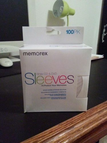 memorex cd_dvd sleeves 100 white