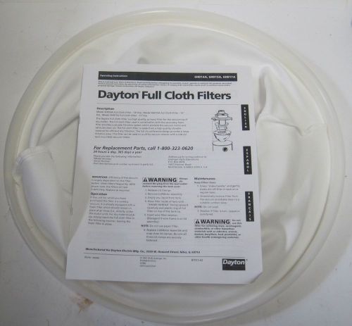 Dayton Reusable Primary Polyester Cloth Filter 16&#034; 6H015 NIB