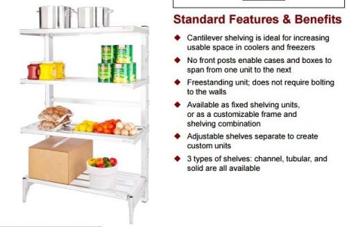 Aluminum cantilevered dunnage rack - 4 shelf for sale