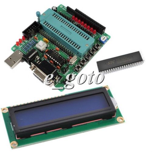 DIY Kit Precise STC89C52RC LCD1602 C51/AVR MCU Development Board Suite