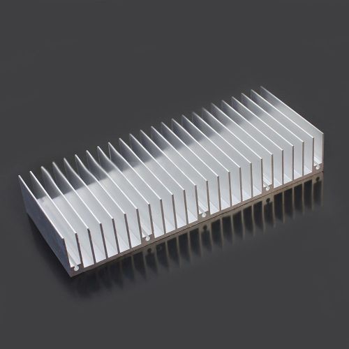 Silver Aluminum Heat Sink for IC LED Cooler Power Transistor 60x150x25mm