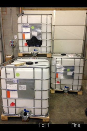 Water Tanks, 275 Gallons w/ Water Valves, Heavy Duty Plastic with Aluminum Cages