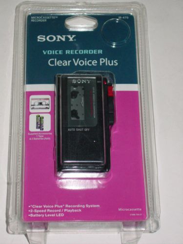 Sony M-470 Microcassette Voice Recorder Dictaphone (NEW!!!)