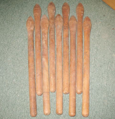 9 Antique / Vintage Bookbinding Wood Handles for finishing tools