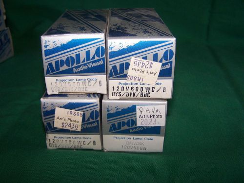 THREE  APOLLO  PROJECTION LAMPS DYS-DYV-BHC 120V600W