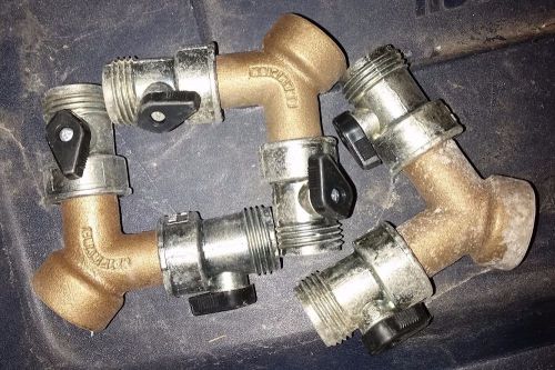 3x 3/4&#034; NPSH bronze Y with ball valves added