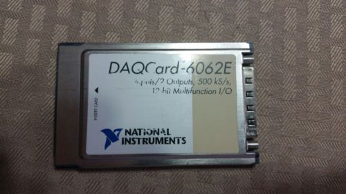 National Instruments DAQCard-6062E NI DAQ Card PCMCIA Analog Input Multifunction
