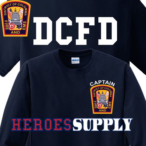 DCFD T-Shirt:  Short Sleeve, Size: Large, CAPTAIN on Left Chest