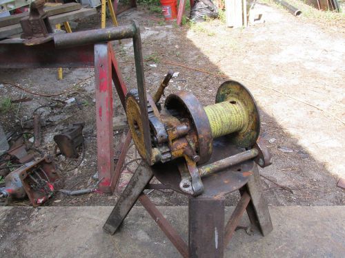 Beebe 2 ton, hand crank winch,with brake,6&#034;wide drum, good working condition for sale