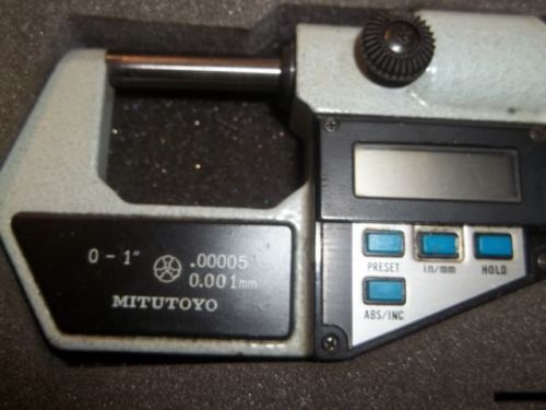 Mitutoyo Mirometer # 293-701 &amp; Swiss Precision Instruments Radius Gage 10-30-310