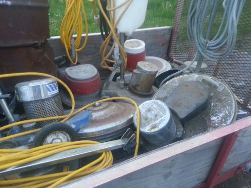 Lot of (7) Commercial Floor Buffers Verious Brands Untested