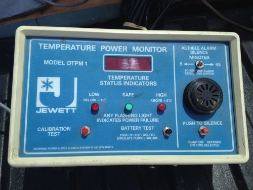 Jewett DTPM1 Audible Alarm Digital Temperature Power Monitor Parts PARTS Only