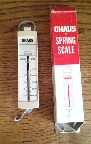 OHAUS Spring Scale! Up To 2.5 Newtons 250,000 Dynes!