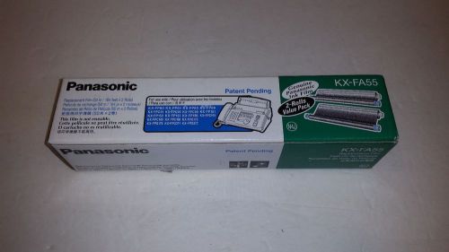 NEW Genuine Panasonic Replacement Film KX-FA55  2 Roll Value Pack OEM