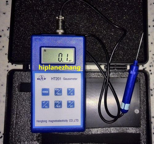 Handheld Digital Gauss Tesla Meter Tester Gaussmeter AC DC Range 2000mT HT201